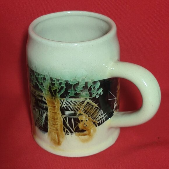 Vintage Sarawak Mug Coffee Cup Palm Trees - Picture 8 of 12